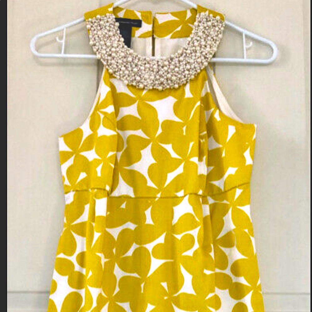 Beautiful dress with amazing beaded detail at neck